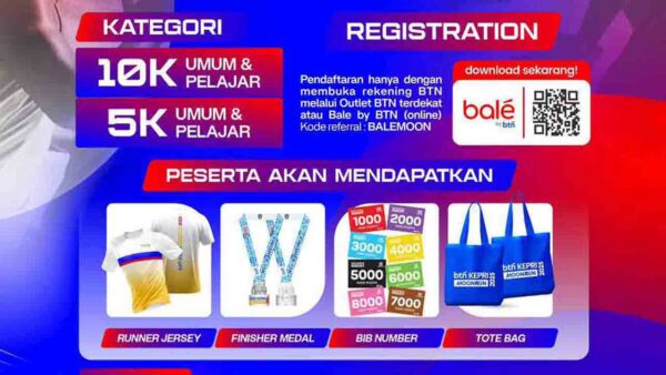 Catat Tanggalnya, Ini Rute Lengkap BTN Kepri MoonRun 2025