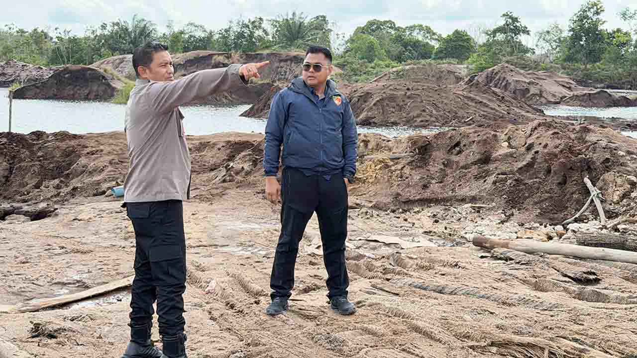 Police Line Dipasang, Akses ke Tambang Pasir Ilegal di Bintan Ditutup